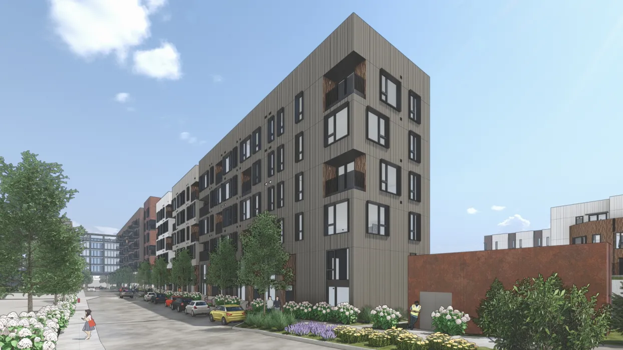 Exterior rendering of Union Brick in Nashville, Tennessee.
