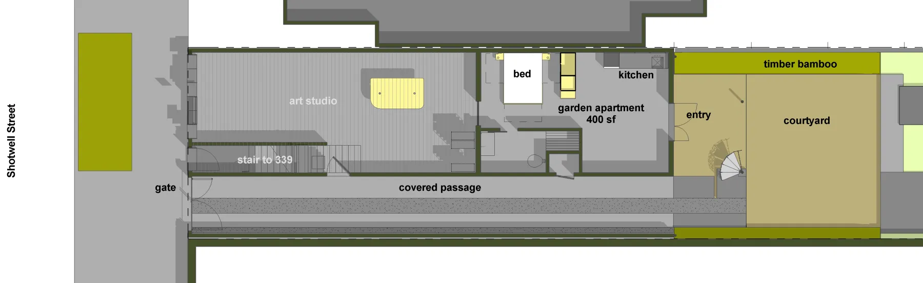 Site plan for Shotwell compound.