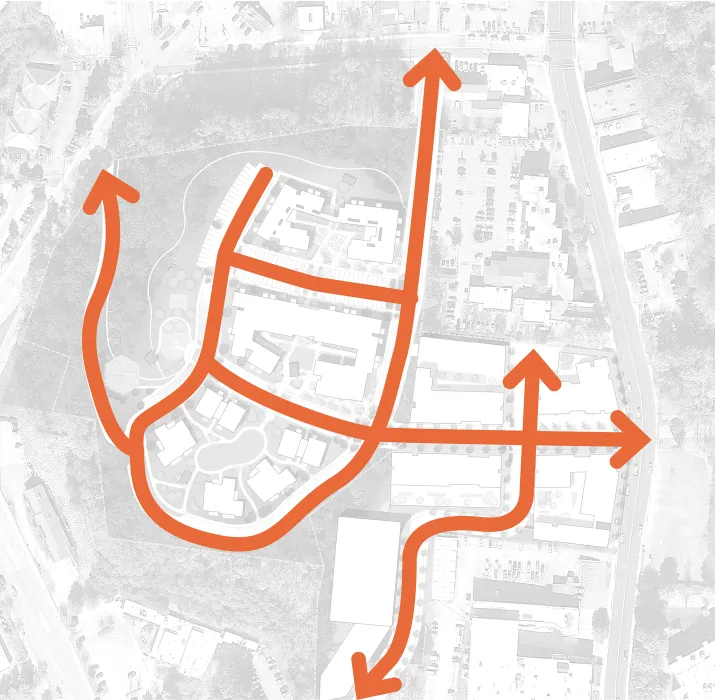 Diagram of Lee Walker Heights site in Asheville, North Carolina.