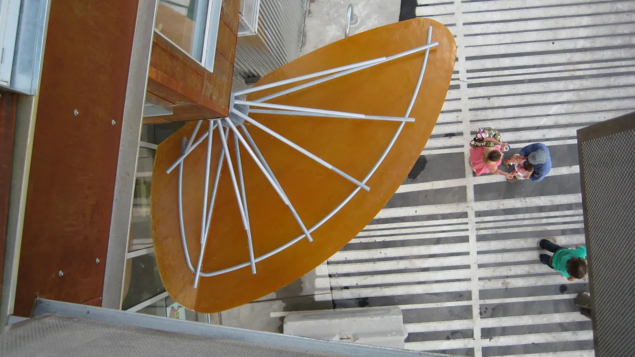 Entry canopy from above at Taxi 2 in Denver, Colorado.