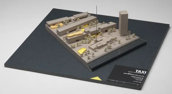 3D model of the Taxi 2 site plan in Denver, Colorado. 