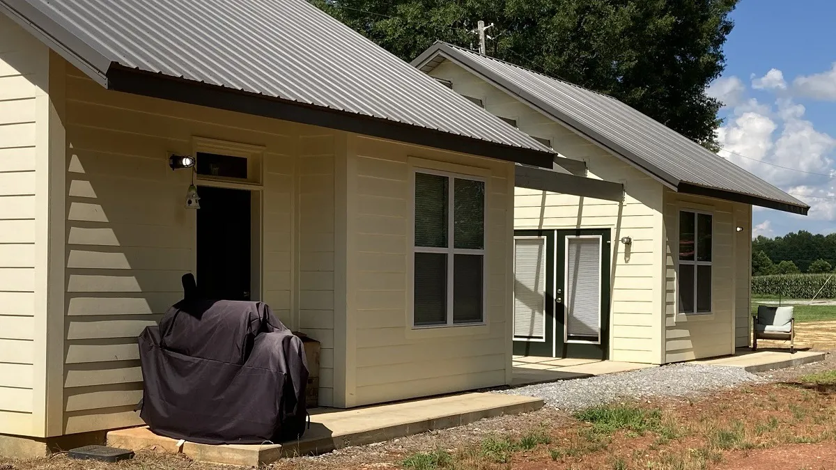 Duplex-style cottage at Union Village in Talladega, Alabama.