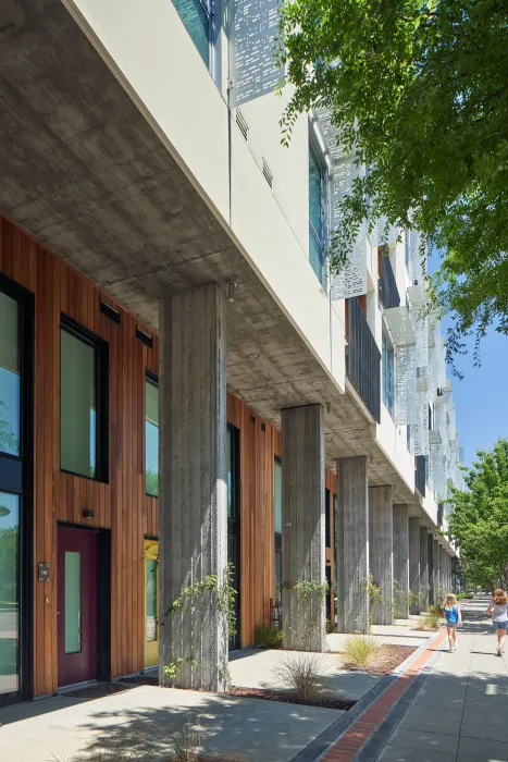 Exterior of flex lofts at Union Flats in Union City, Ca.