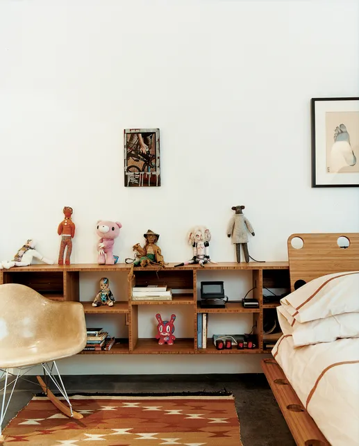 Bedroom detail inside Shotwell Design Lab in San Francisco.