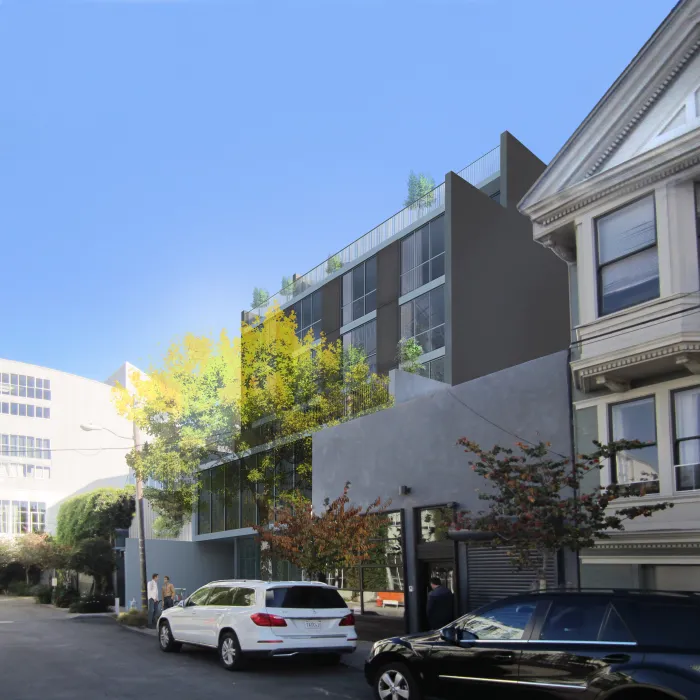 Elevation of exterior view of OME in San Francisco, CA.