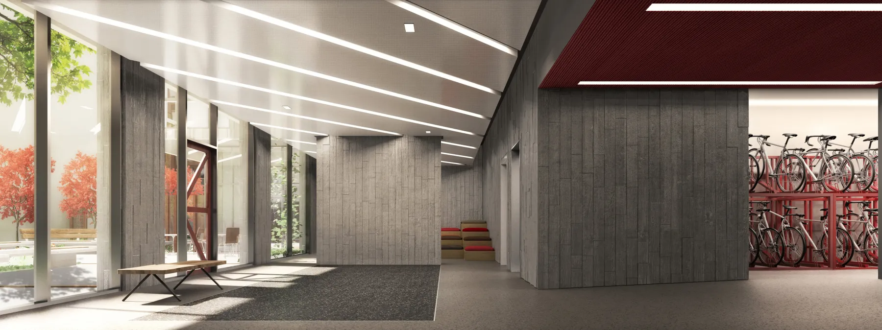 Rendering of interior of 388 Fulton in San Francisco, CA.