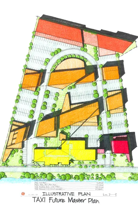 Site plan for Taxi 2 in Denver, Colorado. 