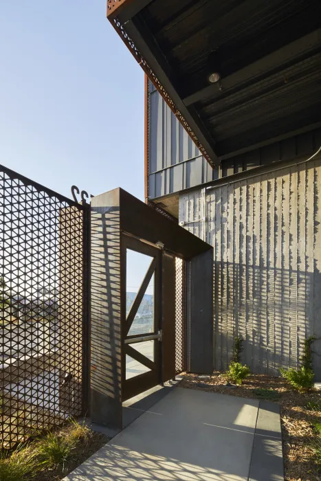 Residential entry gate at The Union in Oakland, Ca. 