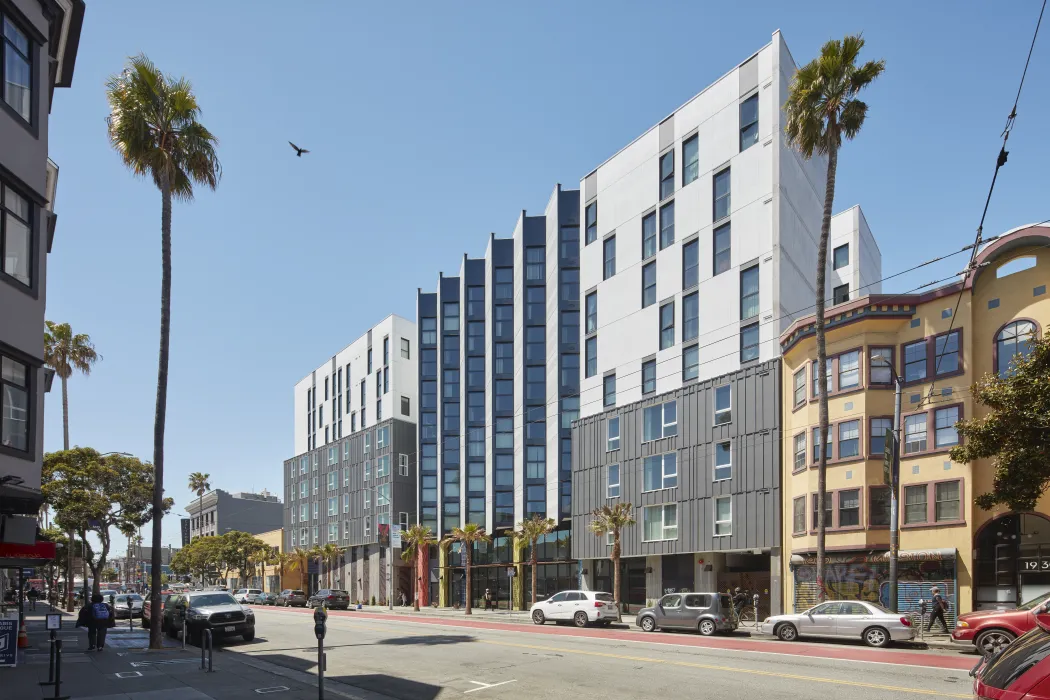 La Fénix at 1950 Mission Street view from north.