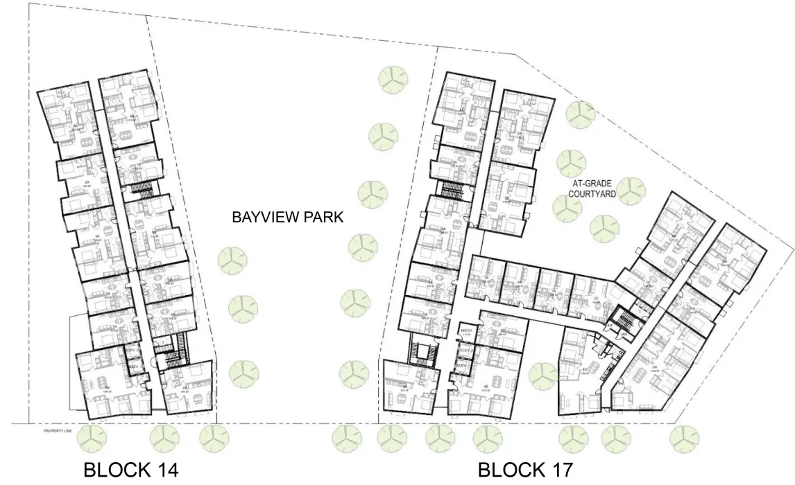 Residential site plan for Hunter’s View Phase 3 in San Francisco, Ca.