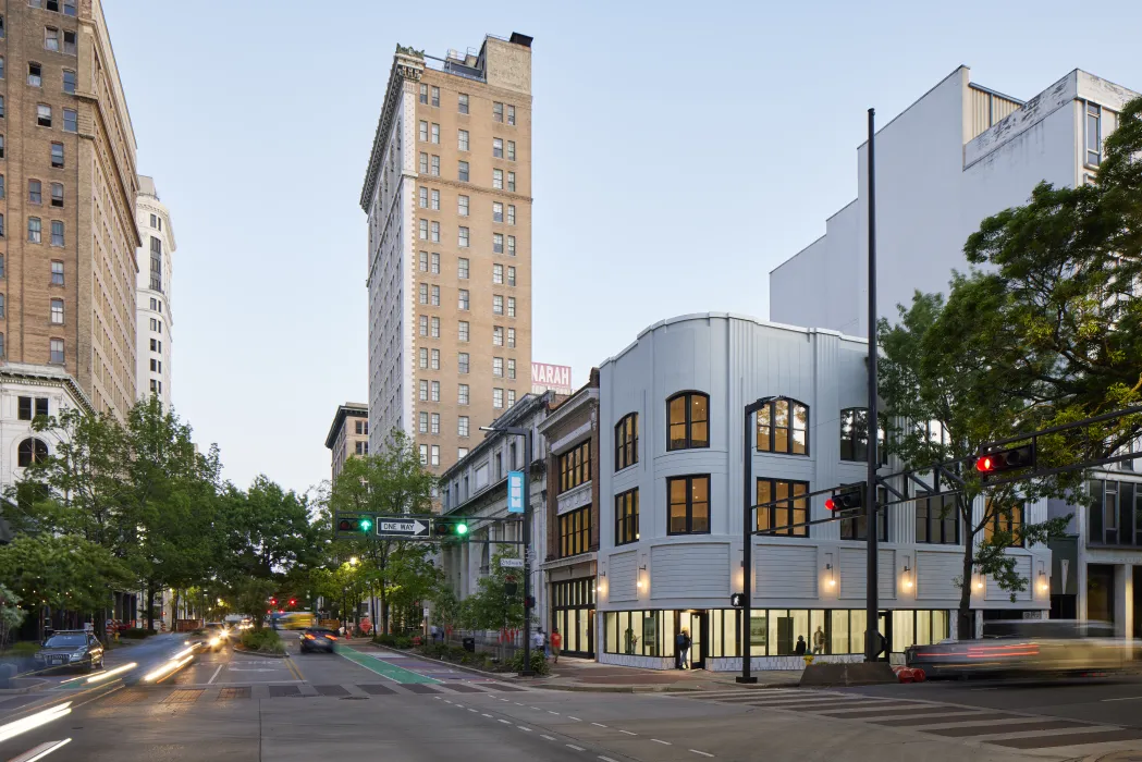 Exterior street view of 2nd and 20th in Birmingham, Alabama.