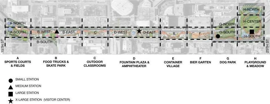 Site plan for City Walk BHAM in Birmingham, Alabama.