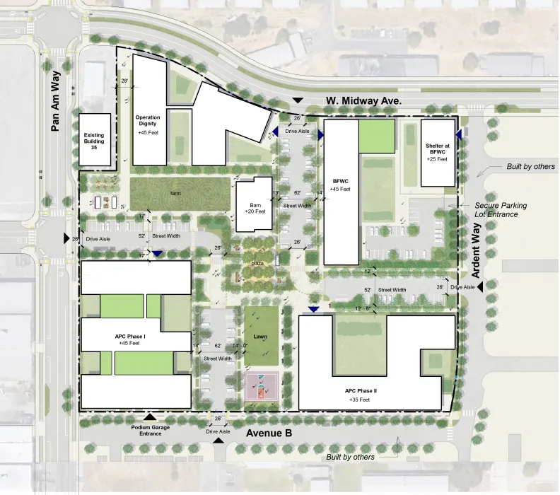 Site plan for RESHAP Alameda Point in Alameda, Ca.