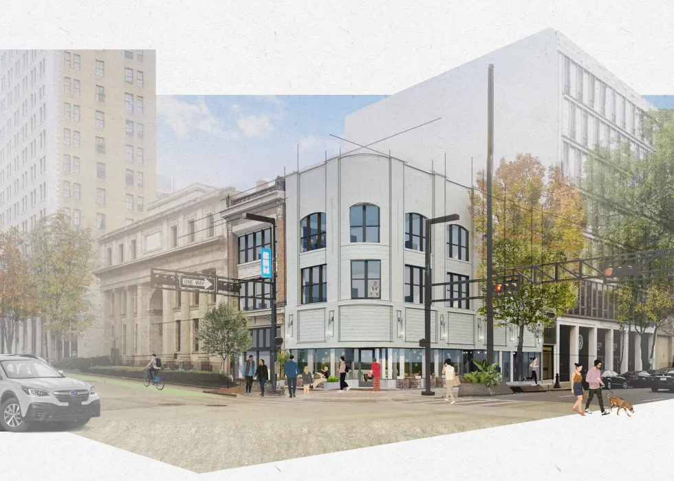 Exterior rendering 2nd & 20th in Birmingham, Alabama.