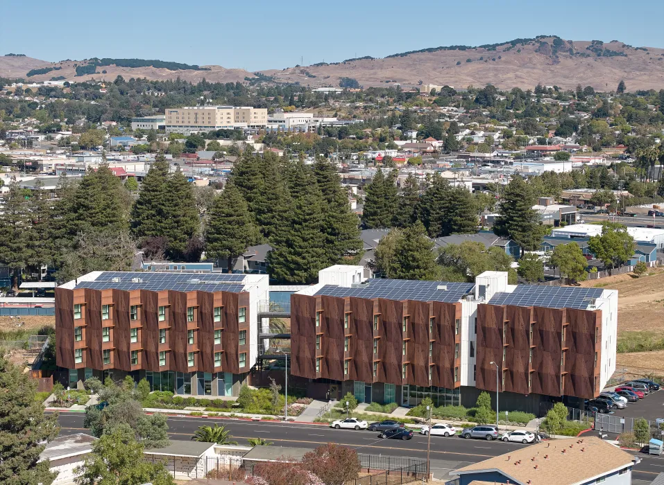 Aerial view of Blue Oak Landing in Vallejo, California.