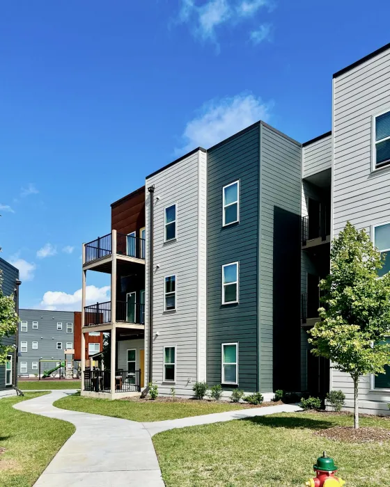 Exterior view of Maple Crest at Lee Walker Heights.
