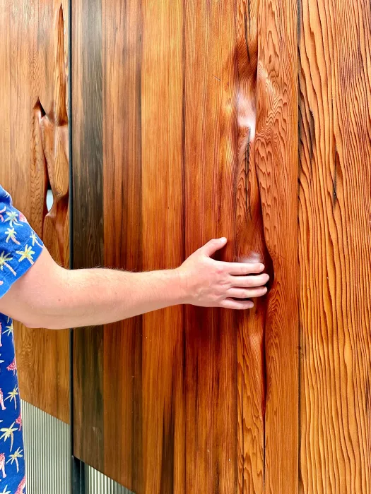 DBA_OAK sliding doors made of redwood.