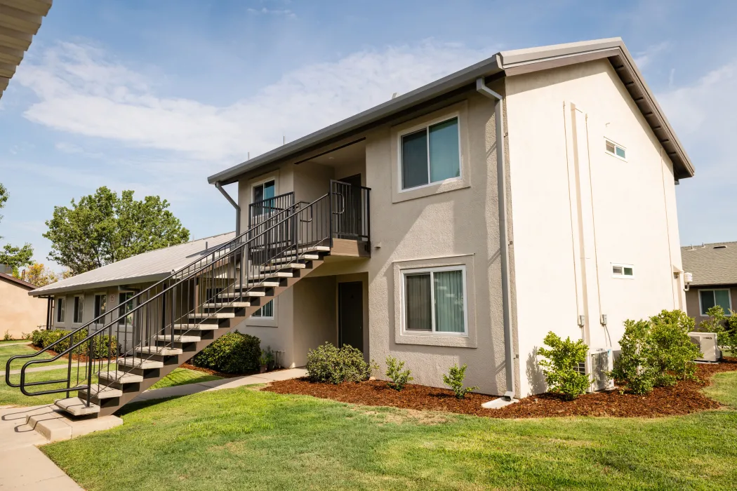 Exterior view of Vera Cruz Village in Richgrove, California.