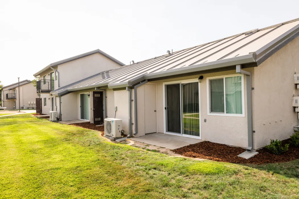 Exterior view of Vera Cruz Village in Richgrove, California.