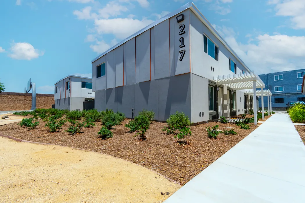 Exterior view of Corona del Ray in Corona, California.