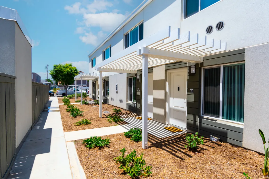 Exterior view of Corona del Ray in Corona, California.