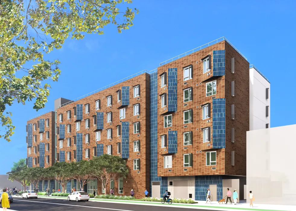 Exterior rendering for 1633 Valencia.