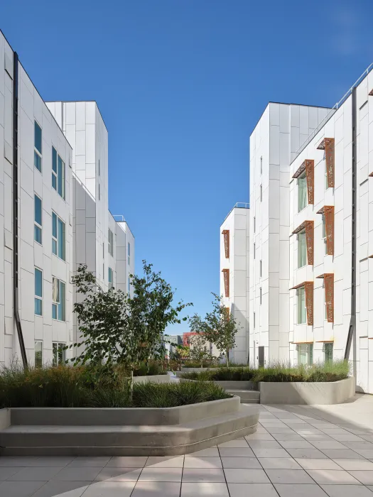 Private residential courtyard at Sango Court.