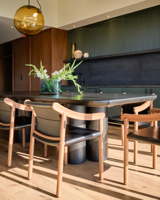 Resident lounge at Isle House on Treasure Island in San Francisco.