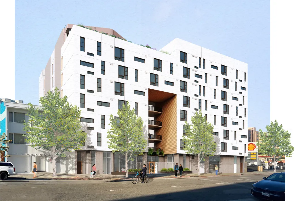 Exterior rendering of 850 Turk.