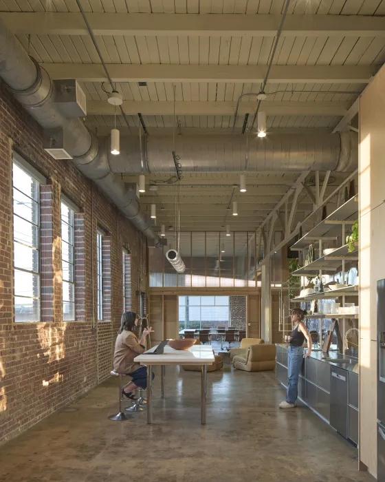 Interior view of Wyatt Builds office.