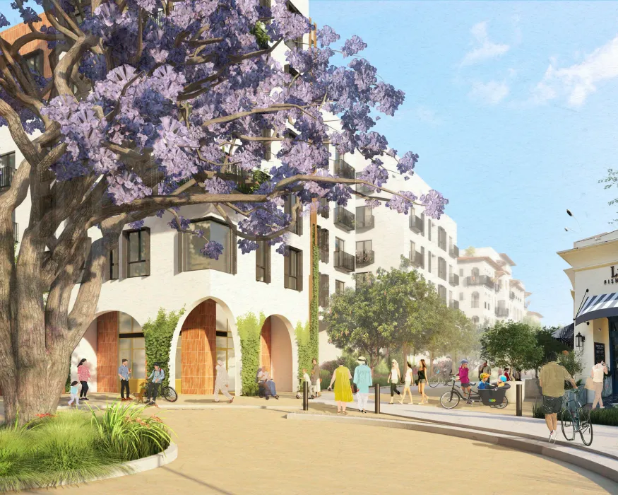 Exterior rendering of the The Neighborhood of State & Hope.