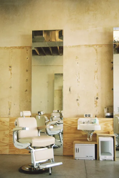 Barbershop station at Zephyr Barber.