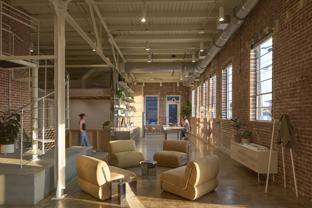Interior view of Wyatt Builds office.