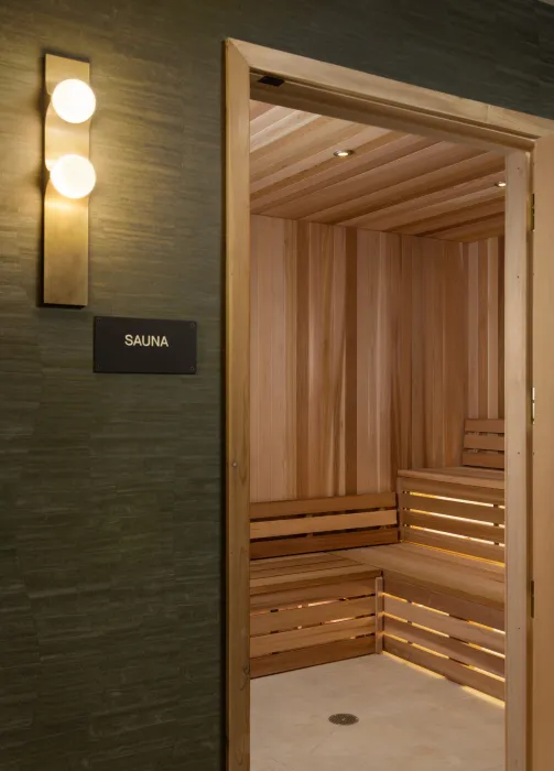 Sauna at Felix.