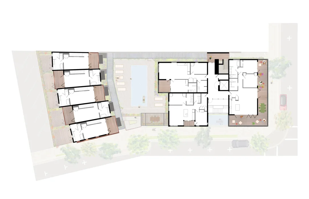 Level four floor plan for HH Residences.