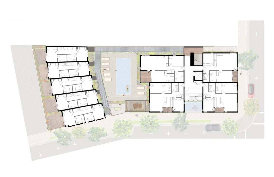 Level three floor plan for HH Residences.