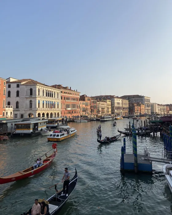 View of the Grand Canal in Venice