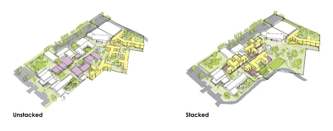 Two plans of campus