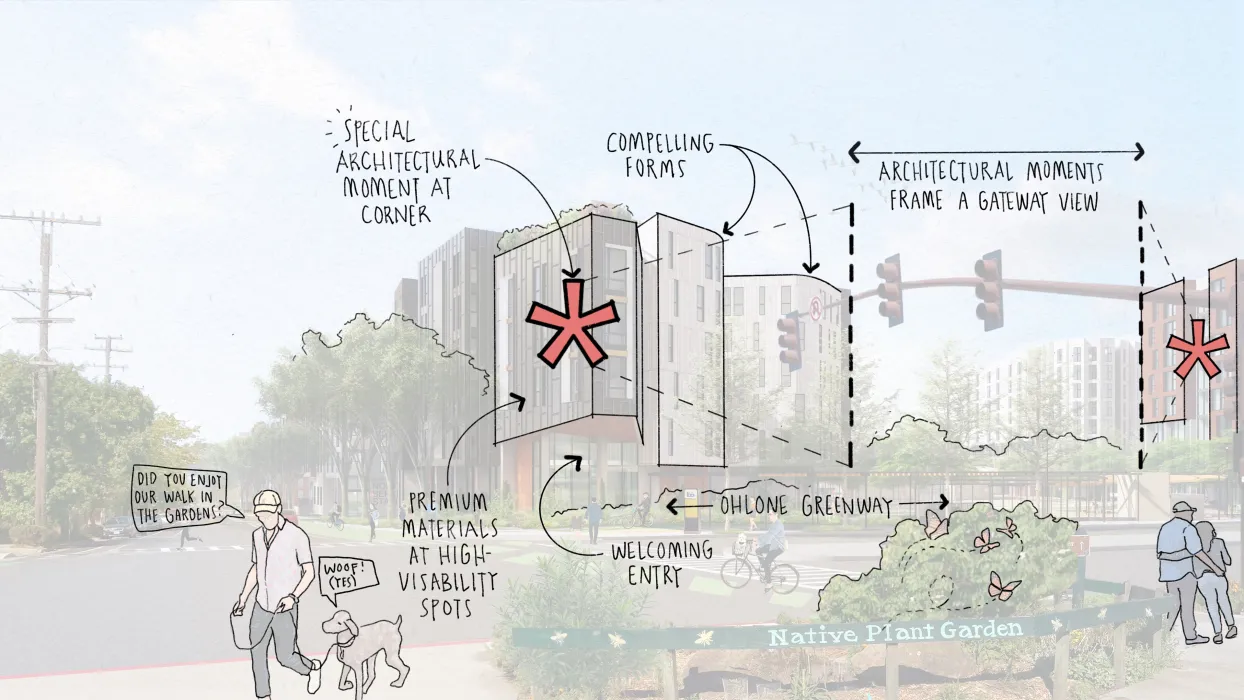 Rendering drawing with text overlay