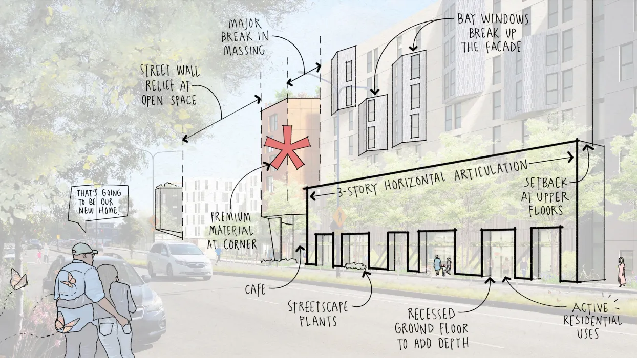 Rendering drawing with text overlay