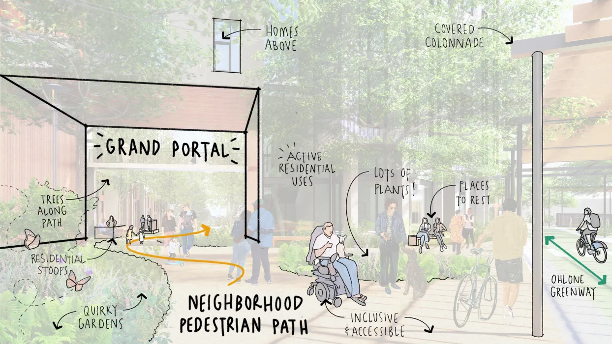 Rendering drawing with text overlay